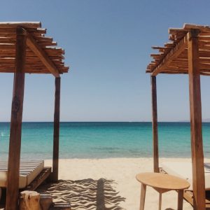 Pérgola + 4 hamacas
